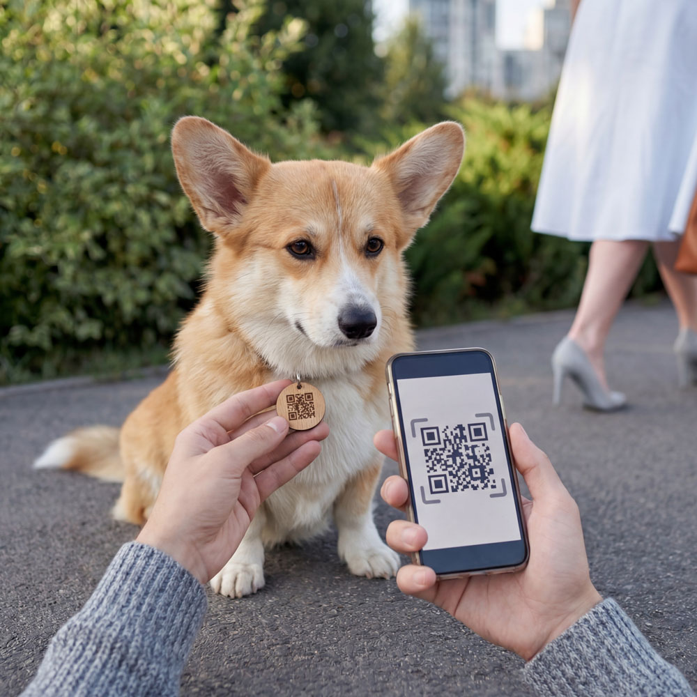 Разместите наклейки или брелки “Найди” на своих вещах или питомцах